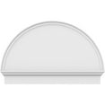 thumbnail image 3 of Ekena Millwork 42"W x 27-3/4"H x 2-3/4"P Half Round Smooth Architectural Grade PVC Combination Pediment, 3 of 7