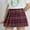 Wine, variant on uublik Floral Skirts for Girls Pink Pleated Skirts School Kids Casual Mini Flare A Line Uniform Skorts Skirt Size 5T-15