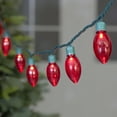 thumbnail image 2 of Indoor/Outdoor 100-Count LED Smooth C9 Christmas Lights, Red, 57', Holiday Time, 2 of 6
