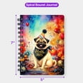 thumbnail image 5 of Hello 2025 Pug Celebrates Happy New Year Firework Balloon Spiral Bound Journal Dog Lover Gifts 5x7in Spiral Notebook - 02024, 5 of 5