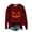 #246-Red, variant on Neewe Womens Halloween Long Sleeve Sweatshirt Crew Neck Cute Printed Pullover Relaxed Fit Casual Tops