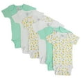 thumbnail image 1 of CS-004S-004S Garçons Manches Courtes & Imprimé, Blanc & Vert - Petit, 1 of 1