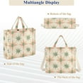 thumbnail image 6 of FORMRS Womens Corduroy Tote Bag Crossbody Shoulder Handbag with Pocket, Pastel Beige Geometric, 6 of 7