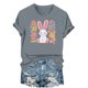 thumbnail image 2 of Haivin Easter Shirts for Women 2026 Funny Cute Bunny Egg Printed Tees Casual short Sleeve Tops Happy Easter T-Shirt Outfits, 2 of 6