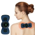 thumbnail image 7 of Rechargeable Cervical Massager, Gaqring Mini Pocket Shoulder Neck Pain Relief Patch, Portable USB Charging Adjustable Intensity Massage Device for Back Waist Body Discomfort, 7 of 7
