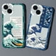 thumbnail image 2 of Funda de teléfono transparente Kanagawa para iPhone 13, 12, 11, 14 Pro MAX, XS, X, Mini, XR, 7, 8 Plus Fivean unisex, 2 of 2