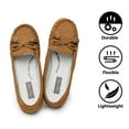 thumbnail image 3 of Real Fancy Moccasin Slippers for Women Flat Casual Comfortable Loafer Shoes Womens Moccasin Slippers Spring Driving Moccasins Shoes(Tan), 3 of 6