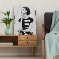 thumbnail image 5 of UXIEQU Elegant Woman Black White Portrait Canvas Wall Art 15.75x11.81 Inches, 5 of 8