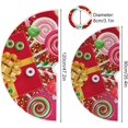 thumbnail image 4 of FMSHPON Merry Christmas Candies Xmas Christmas Tree Skirt Stand Mat for Holiday Party Decoration Indoor Outdoor 36 inches, 4 of 6
