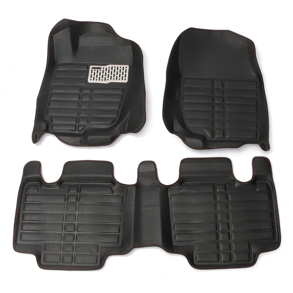 4Pcs/Set Car Front & Rear Rubber Floor Mat for Car SUV Van & Truck For