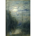thumbnail image 3 of Alfredo Helsby 11x14 Black Modern Framed Museum Art Print Titled - Full Moon, Limache, Chile, 3 of 5