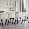 thumbnail image 2 of CHITA Modern Swivel Counter Height Bar Stools with Arm Set of 2, 2 of 12