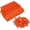 Orange, variant on 100-Pack Livestock Ear Tags, Blank Cattle Ear Tags for Animal Identification, Plastic Ear Tags for Cows, Calves, Goats and Large Livestock