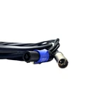 LASE 15 Ft Siamese NEUTRIK PowerCon AC & XLR Audio Combo Cable (Powered Speakers