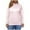Pink, variant on Plus Size High Neck Tops Womens Casual Solid Color Soft Cotton Basic Thermal Tee Shirts Long Sleeve (XL, Pink)