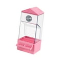 thumbnail image 4 of Vaveren Less Mess Bird Feeder Clear Less Mess for Small to Medium Birds Parakeet Canary pink, 4 of 8