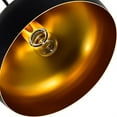 thumbnail image 3 of CWI Lighting Dynamic 1 Light Modern Metal Down Pendant in Black, 3 of 4
