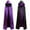 Purple, variant on FASHOFT Unisex Reversible Thin Hooded Cape Halloween Funny Role Play Cloak Stage Performance Party Fancy Dress Up Cosplay Outfit Halloween 100