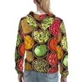 thumbnail image 7 of Picia Spices And Herbs Pattern Casual Women's Hoodie, Hooded Sweatshirt with Kangaroo Pocket, Comfortable Pullover with Eye-catching Drawstrings-XX-Large, 7 of 7