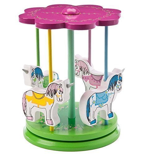 Magic Cabin Fairy Merry Go Round Fairy Sized Wooden Merry Go
