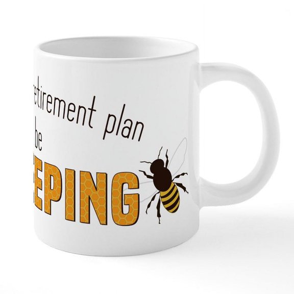 CafePress - Beekeeper Retirement - 20 Oz White Ceramic Mega Mug