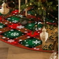 thumbnail image 4 of HomeKingdee Tree Skirt Christmas Tree Skirts Rustic Farmhouse Xmas Mat for Holiday Festival Party Decor, 4 of 6
