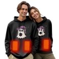 thumbnail image 2 of Sudadera con capucha de manga larga, informal, para exteriores y chaquetas, unisex, con calefacción, recargable por USB, sudadera térmica, lavable, para hombre y mujer, abrigo para mujer, 2 of 5