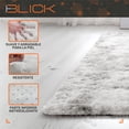 thumbnail image 3 of Alfombra De Sala Suave Decorativa Tapete Cuarto Afelpada 160x120 Cm Poliéster Antideslizante Blick Color Gris, 3 of 6