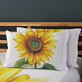 thumbnail image 3 of 2/3pcs Sunflower Fitted Sheet Set Children Adult Soft Cozy Bedding Set with Pillowcase,Queen (60"x80"), 3 of 5