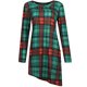 thumbnail image 4 of ICHUANYI Clearance Fashion Women Plaid Printing Loose Comfy Long Sleeve Button Dress(Green, L) ICHUANYI WER2023081501202, 4 of 5