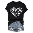 thumbnail image 6 of TOWED22 American Flag Shirts for Women: USA Flag Graphic Tee 4th July T Shirt Blouse Tops(Black,L), 6 of 7