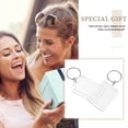 thumbnail image 2 of KAKOWELY 10pcs Blank Insert Photo Picture Frame Split Ring Keychain 5*3.3cm,1.97"X1.3"X0.2", 2 of 5