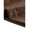 thumbnail image 5 of Pantalones de Monos con Botones de Lunares y Pierna Ancha Allegra K con Cinturón de cintura Alta de terciopelo para mujer Marron oscuro M, 5 of 5