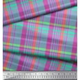 thumbnail image 2 of Soimoi Cotton Duck Fabric Gingham Check Decor Fabric Printed Yard 42 Inch Wide, 2 of 3