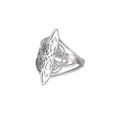 thumbnail image 1 of Skyrim Witchcraft Knot Ring Celtic Style Triquetra Stainless Steel Protection Amulet, 1 of 5