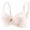 Beige, variant on Womens Elegant Lace Bras Allover Floral Front Bow Adjustable Straps Everyday Bra Supportive Seamless No Underwire Push Up Bra Green 36