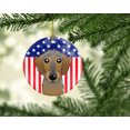 thumbnail image 2 of Caroline's Treasures American Flag and Wirehaired Dachshund Ceramic Ornament Multicolor"", 2 of 2