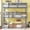 Gray, variant on Harper & Bright Designs Triple Bunk Bed Twin over Twin over Twin with Ladders, Wood Detachable Bunk Bed Frame with Guardrail, Separate into Three Twin Beds, White Oak