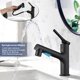 thumbnail image 1 of Grifo de baño negro mate con ducha extensible Grifo de baño 3 modos de control Grifo de lavabo Grifo mezclador Modo fuente Grifo de fregadero para baño Cocina, 1 of 6