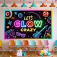 thumbnail image 4 of Neon Lights Glow Party Banner Retro Design Disco Theme for Birthday Party Indoor Decoration Dance Event, 4 of 5