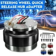 thumbnail image 1 of Universal Car Steering Wheel Quick Release hubadapter Hub Adapter Snap Off Boss Kit SUV Van Auto Vehicle Aluminum 6 Hole US, 1 of 6