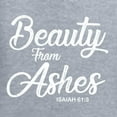 thumbnail image 5 of Wild Bobby Beauty From Ashes Isaiah 61:3 Inspirational/Christian Women Standard V-Neck Tee, Heather Grey, XX-Large, 5 of 5