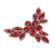 thumbnail image 1 of Parches de apliques de diamantes de imitación para coser en la parte posterior plana para cinturones de vestidos de novia rojo, 1 of 8