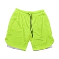 thumbnail image 3 of BELOVING Men' in 1 Running Shorts Lightweight with Phone Pockets Drawstring Sports Shorts Green, 3 of 10