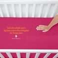 thumbnail image 2 of HNB Store Pack of 2 Crib Fitted Bed Sheet Mini 24x42" Inch | 600 TC Soft Egyptian Cotton | 8" inch Deep Pocket Crib Fitted Sheets | Hot Pink, 2 of 6
