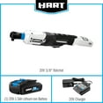 thumbnail image 6 of HART 20-Volt 3/8-inch Battery-Powered Ratchet Kit, (1) 1.5Ah Lithium-Ion Battery, 6 of 9