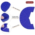 thumbnail image 4 of Uxcell 1pair Heel Plates Sole Protector Size 7-8 Non Slip Pad Replacement for Sneakers, Dark Blue, 4 of 6