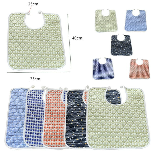 Bavoir Adulte Réglable - Taille 75x42,5 Cm, En Polyester, Pour Repas Ou Soins, Neuf