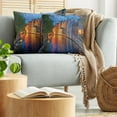 thumbnail image 5 of Ambesonne Colorful Throw Pillow Cover 2 Pack, Middle Age Building, 24", Multicolor, 5 of 7