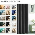thumbnail image 6 of Velvet Curtains 84 inches Long Soft Velvet Curtains Grommet Velvet Thermal Insulated Curtains Window Treatment for Bedroom Light Filtering Velvet Curtains Set of 2 Panels, 6 of 7